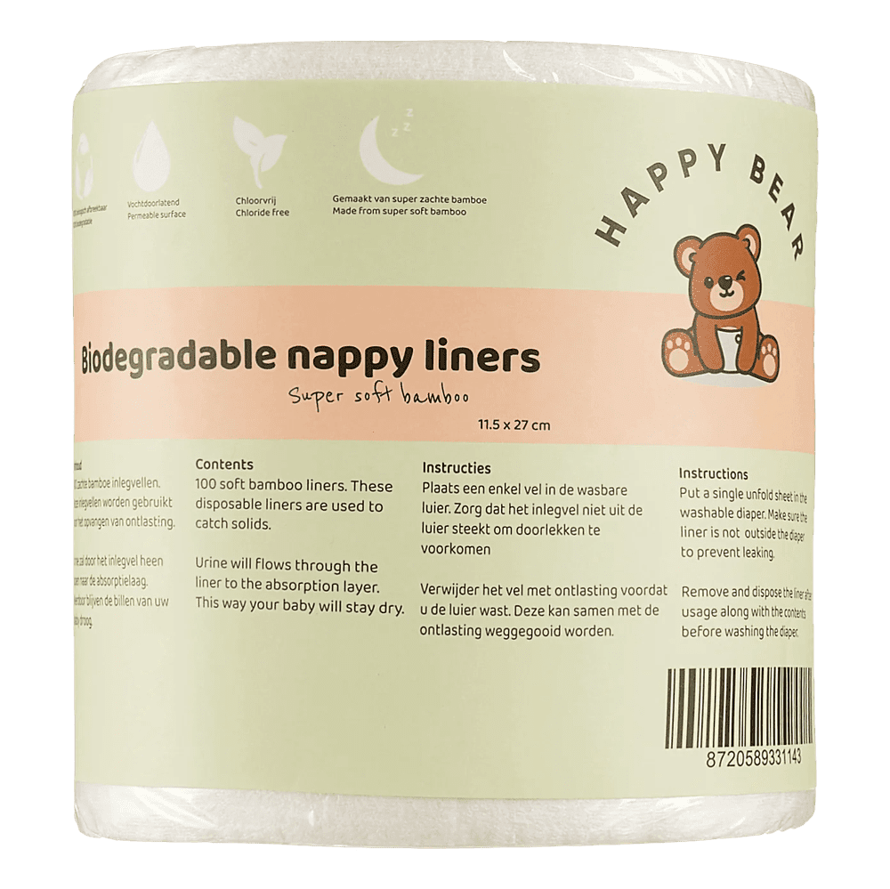 Bambus-Vlies Happy Bear