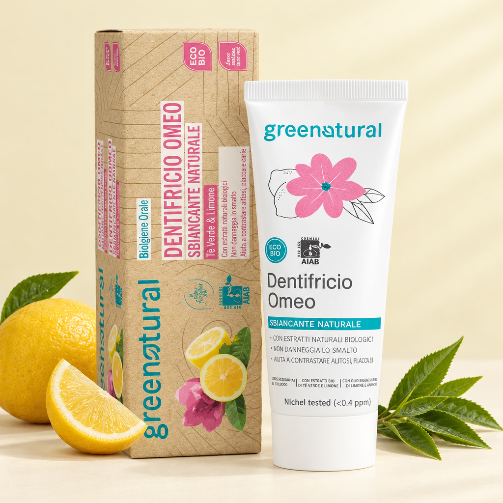 Dentifricio Omeo Sbiancante al Limone - Greenatural