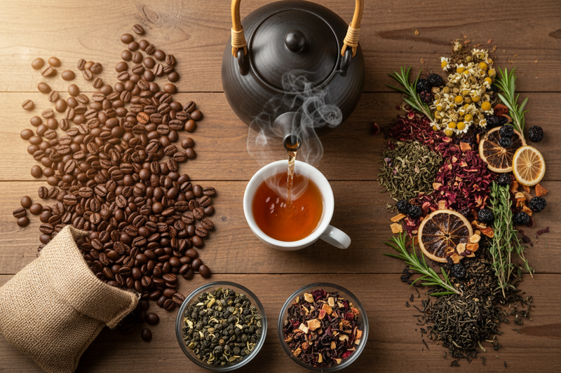 Tisane naturali sfuse a filiera corta