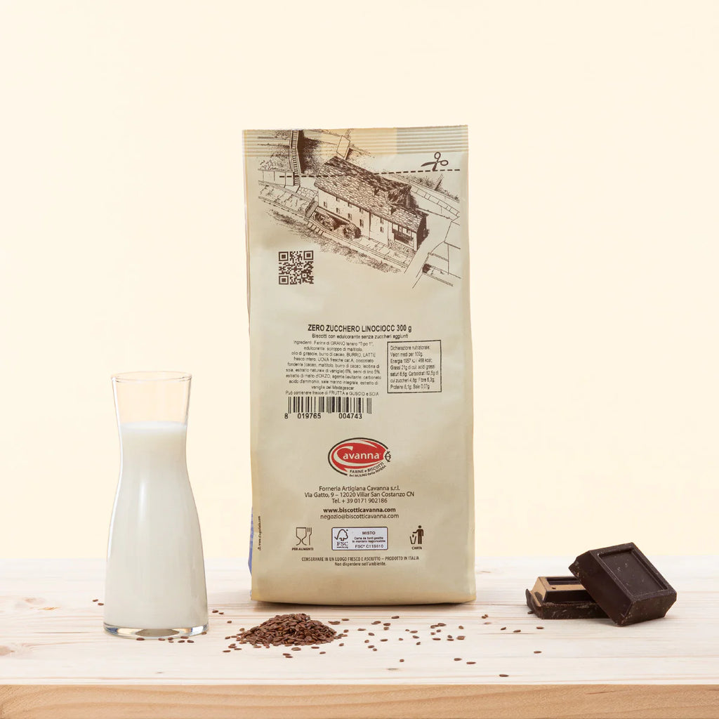 Linociocc with Flaxseed and Chocolate - Zero Sugar - Cavanna