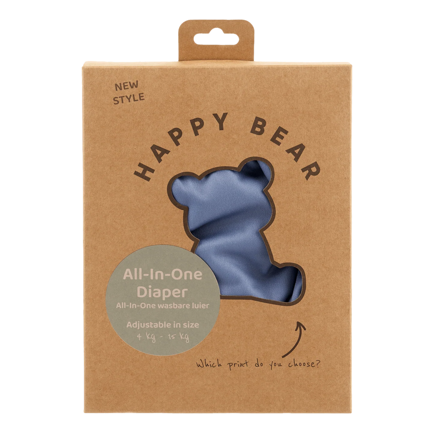 Pannolino All-In-One | Denim - Happy Bear