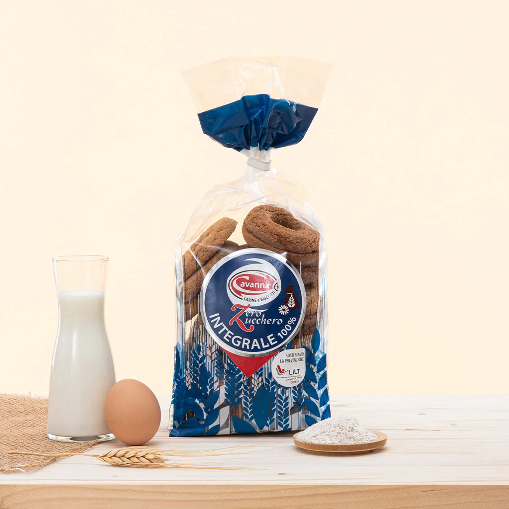 Whole Wheat Ring Cookies - No Sugar - Cavanna