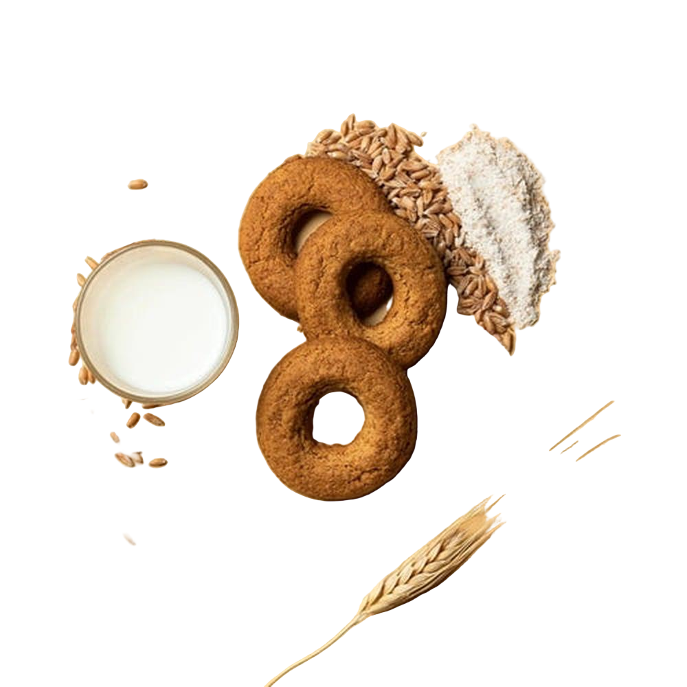 Whole Wheat Ring Cookies - No Sugar - Cavanna