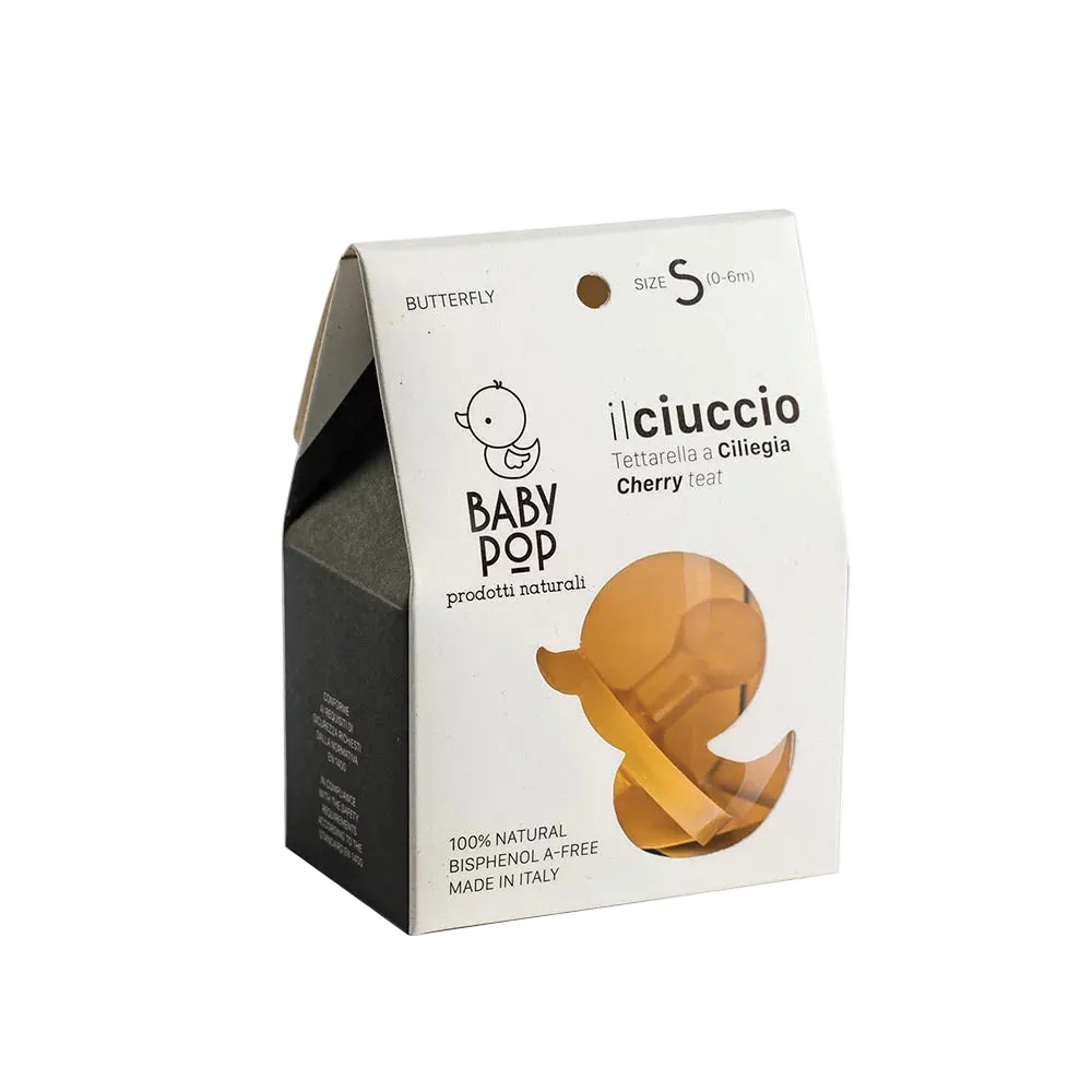 Ciuccio a Farfalla Tettarella Ciliegia - Baby Pop