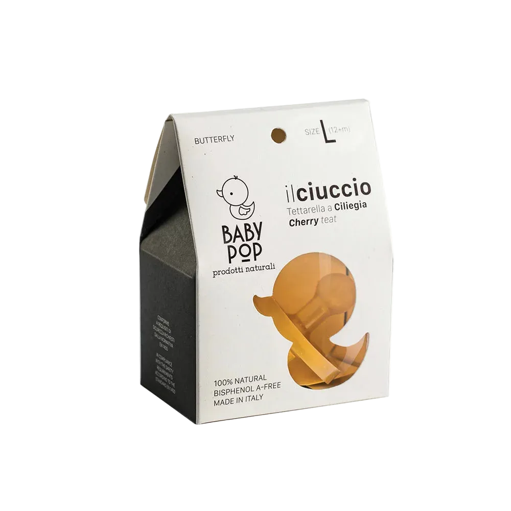 Ciuccio a Farfalla Tettarella Ciliegia - Baby Pop
