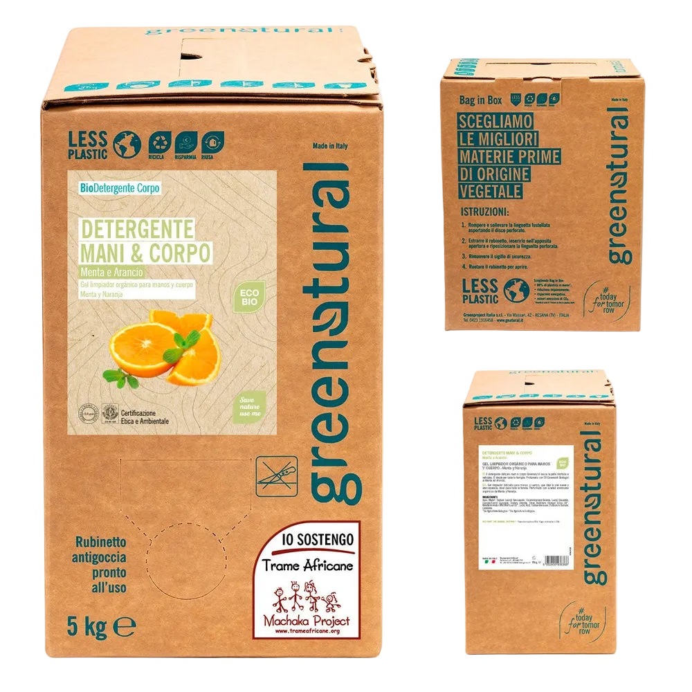 Nettoyant mains et corps Menthe & Orange - Greenatural
