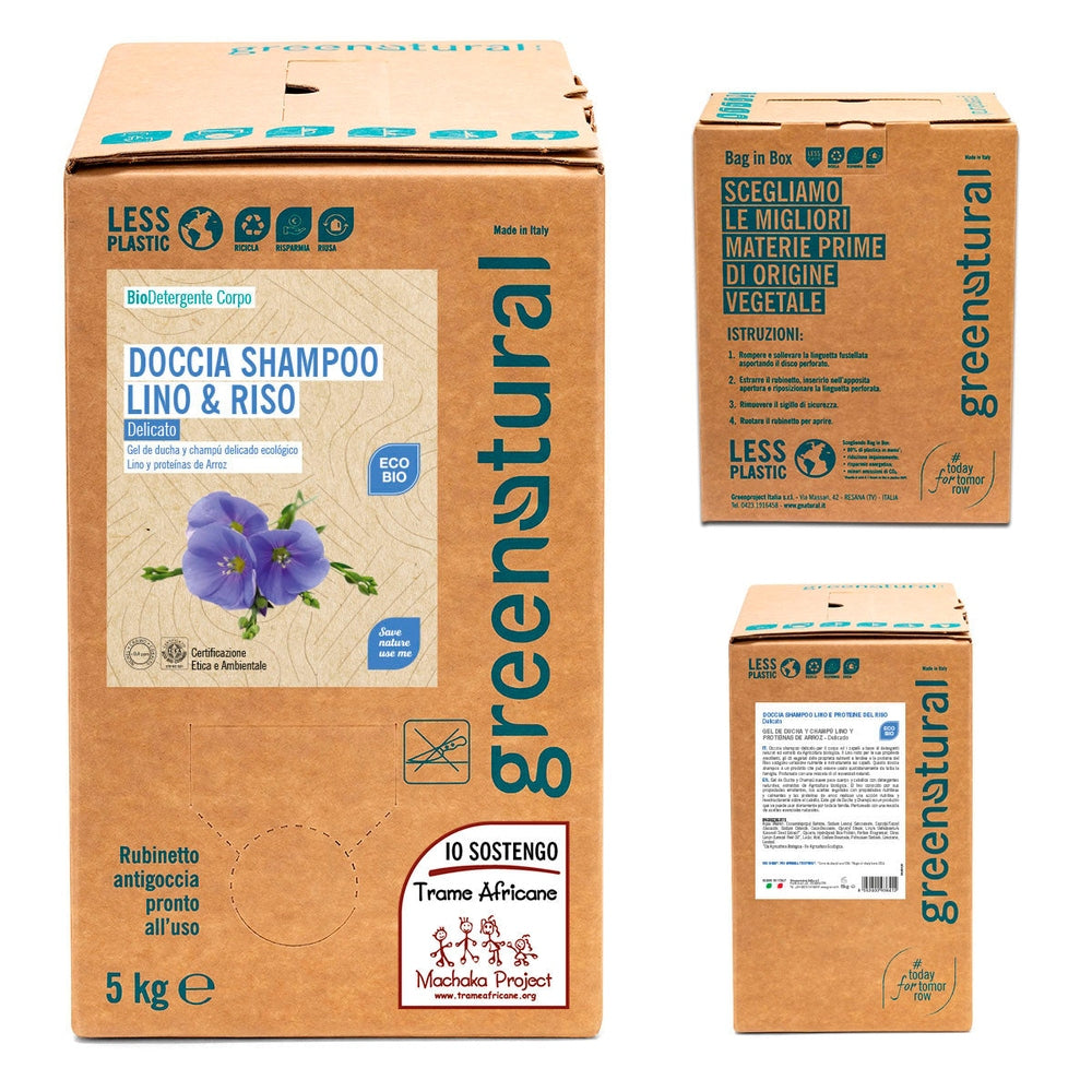 Docciashampoo Lino & Riso - Greenatural 01