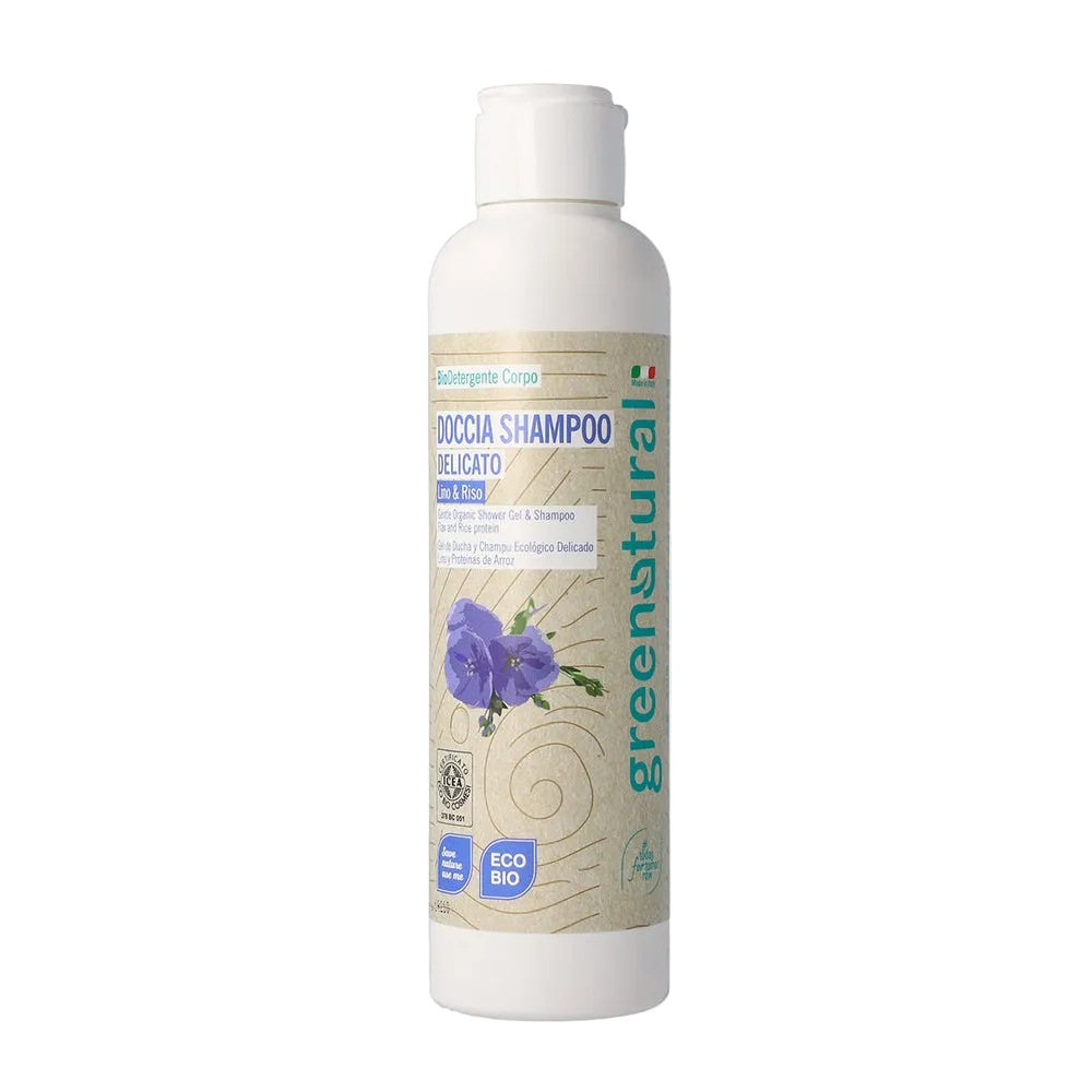 Milt duschschampo Lin & Ris - Greenatural