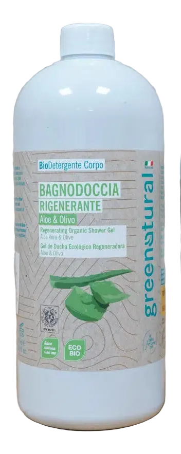 Verzorgende douchegel Aloë & Olijf - Greenatural