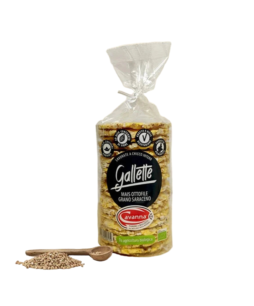 Органические кукурузно-гречневые крекеры - Cavanna