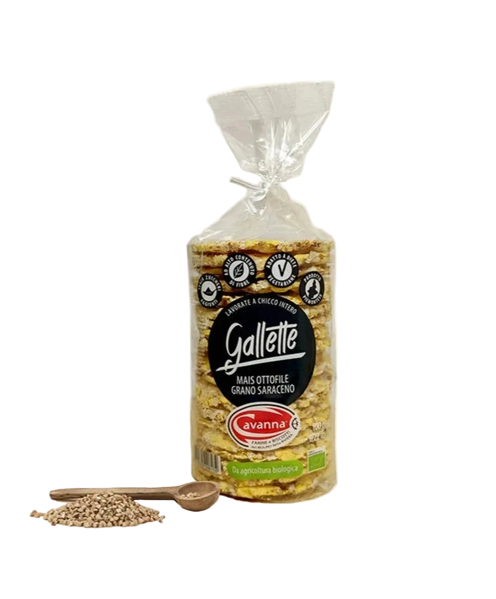 Ekologiska majs- och bovetegaletter - Cavanna
