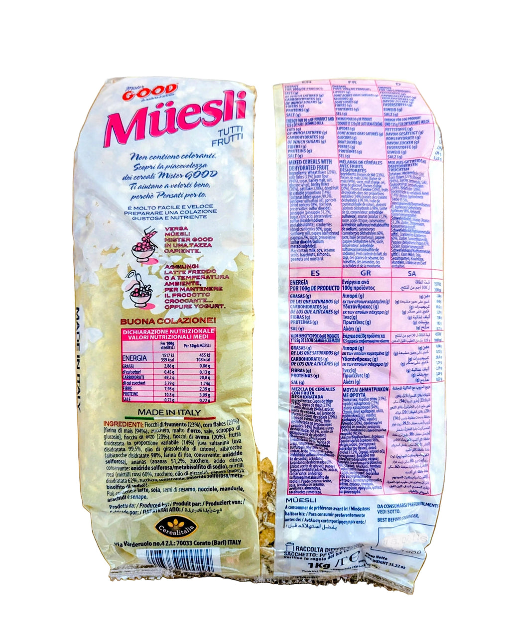 Muesli tutti FRUTTI - Cerealitalia