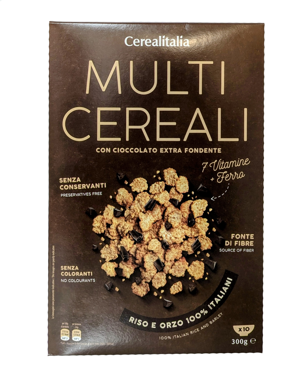 Mehrkorn mit extra dunkler Schokolade - Cerealitalia