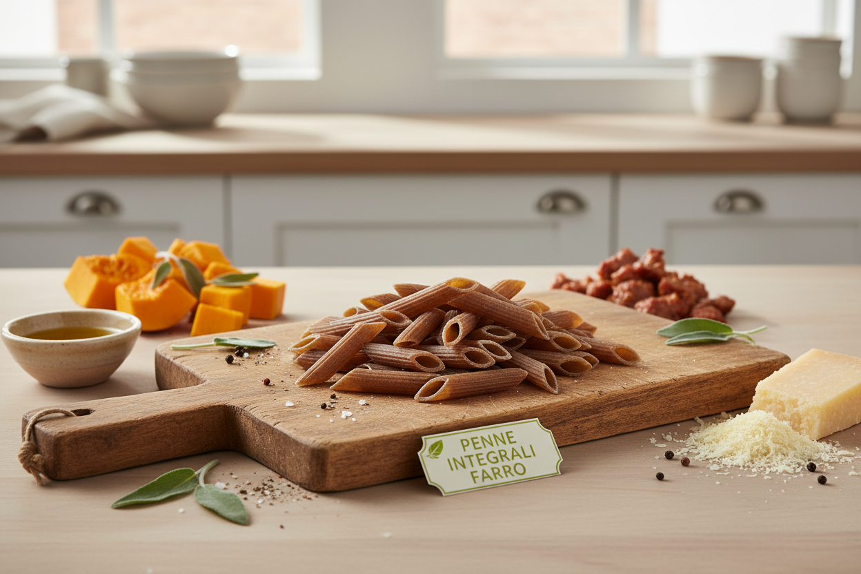 Organic Whole Spelt Rigate Penne - Girolomoni