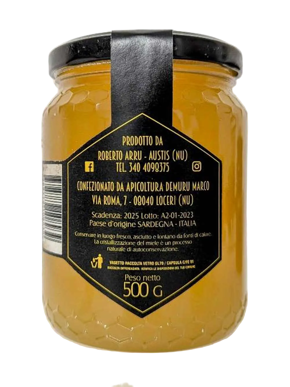 Lavendelhonig 500g - Imkerei Roberto Arru
