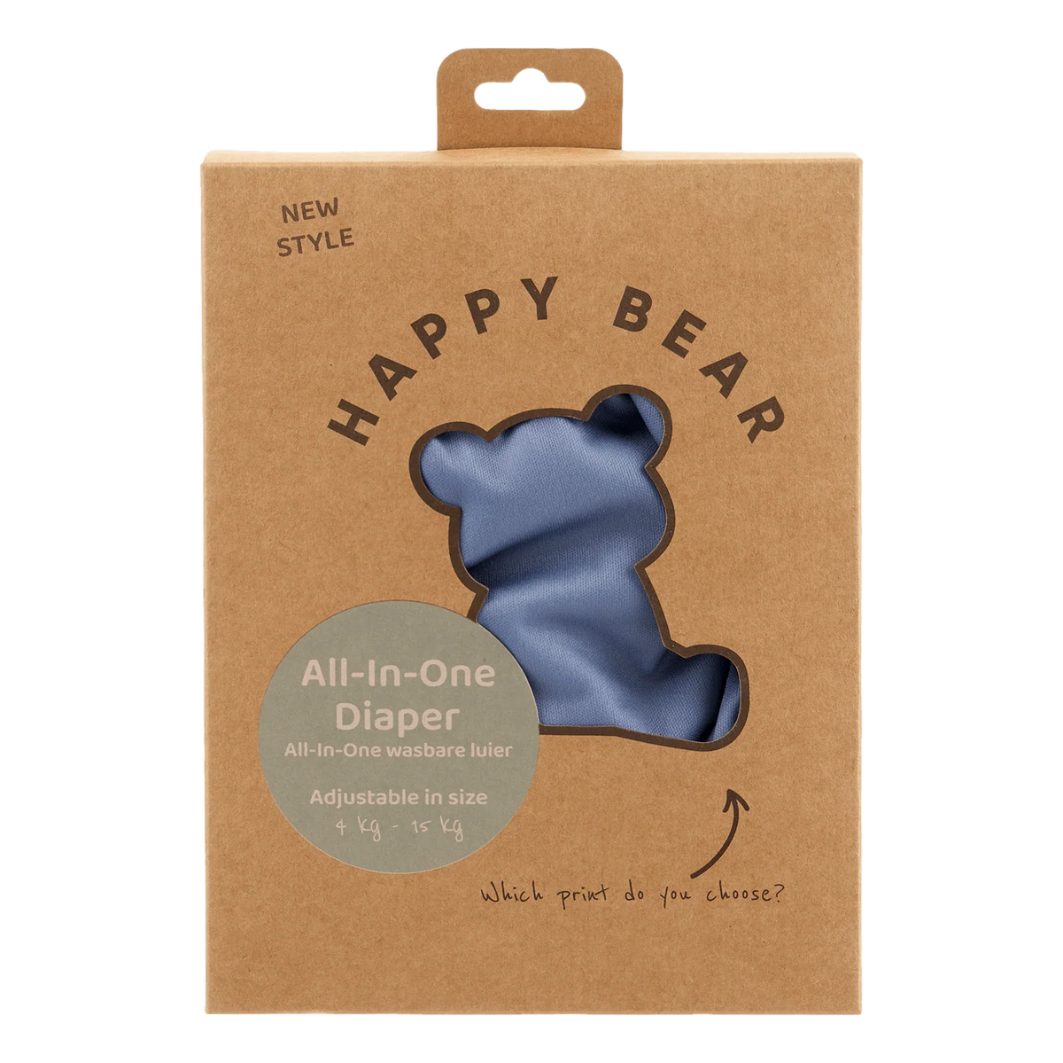 Pannolino All-In-One | Denim - Happy Bear
