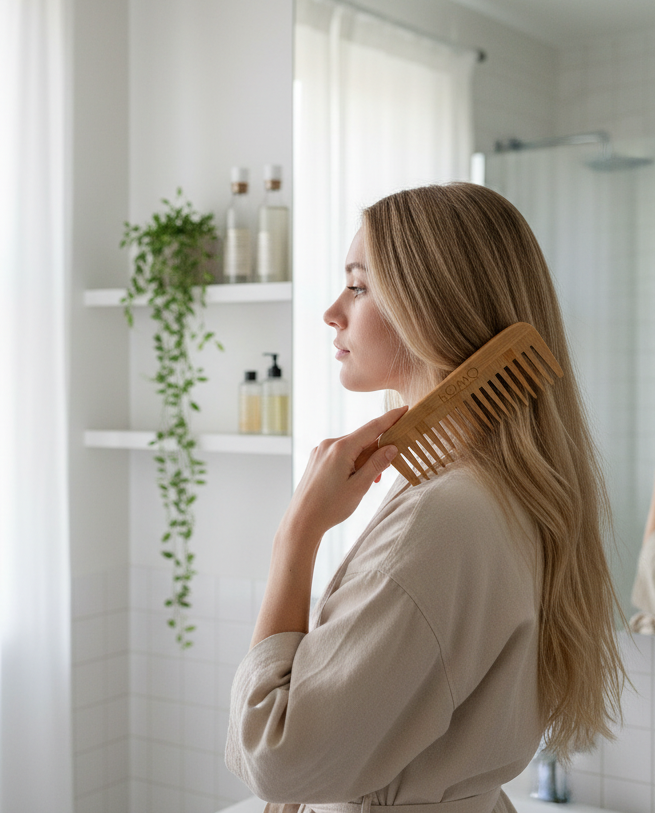 Pettine Grande Bambù