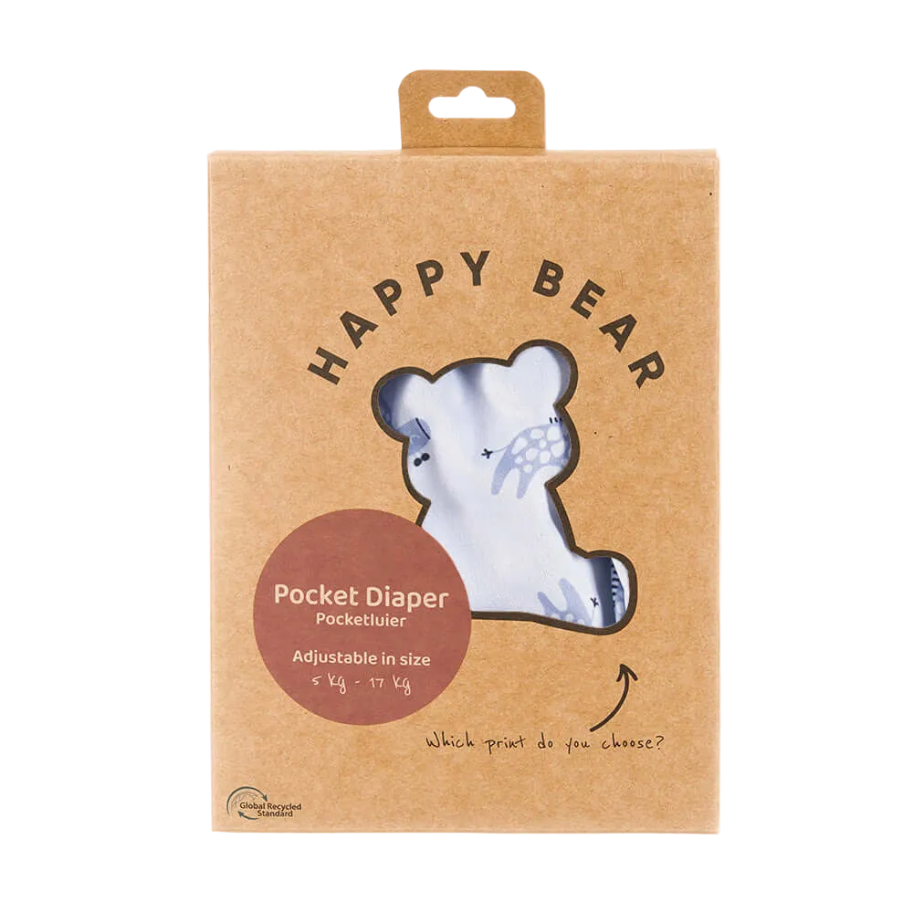 Pannolino tascabile | Blue Giraffe - Happy Bear