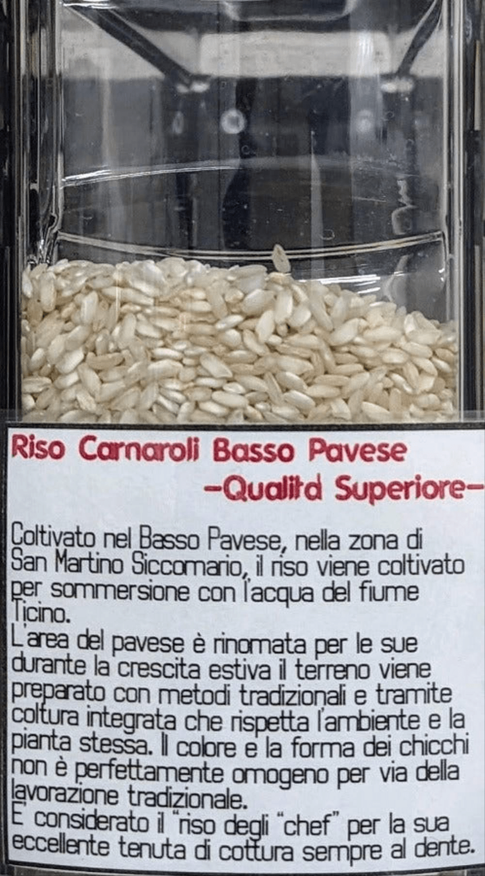 Riso Carnaroli basso Pavese Qualità Superiore - Del Colle
