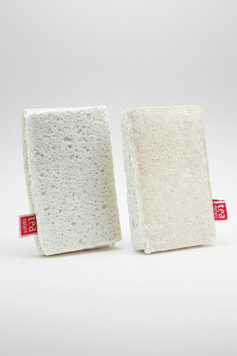 Plantaardige Spons van Cellulose en Luffa - TeaNatura