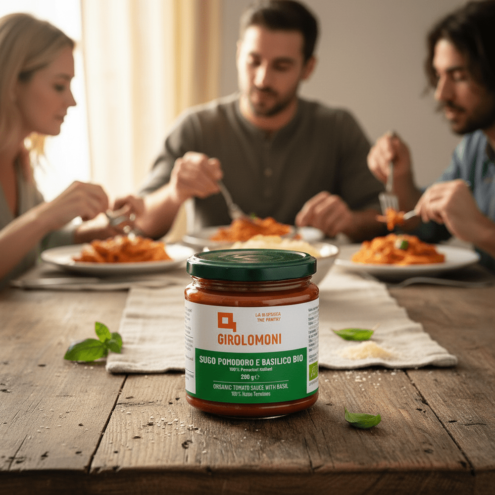 Biologische Tomatensaus met Basilicum - GIROLOMONI