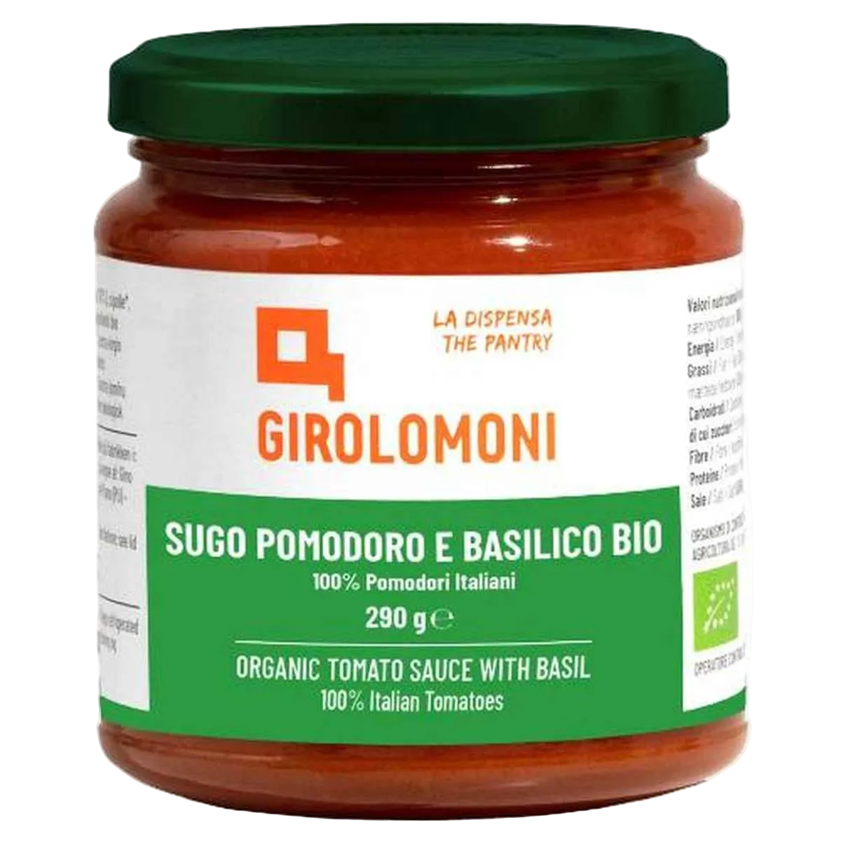 Biologische Tomatensaus met Basilicum - GIROLOMONI