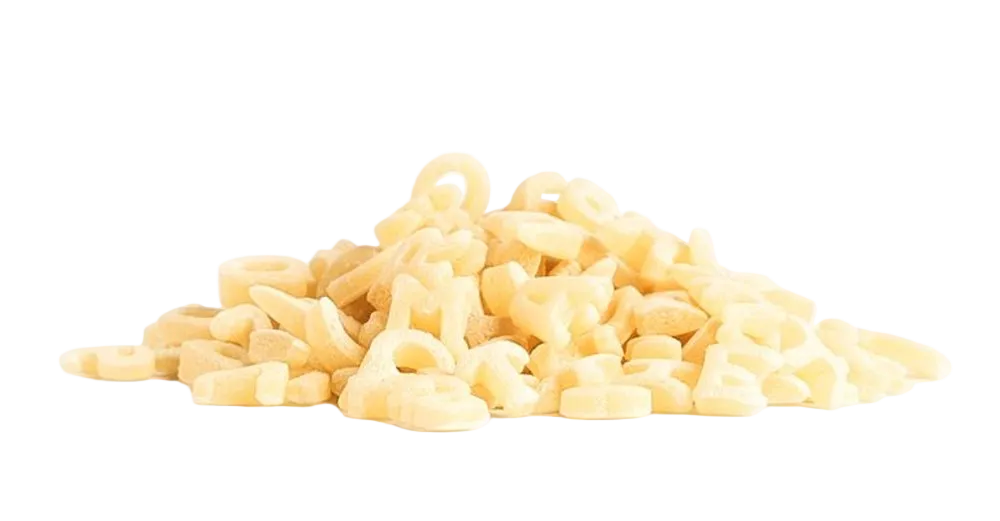 Alfabeto BIO con extrusión rugosa - Girolomoni