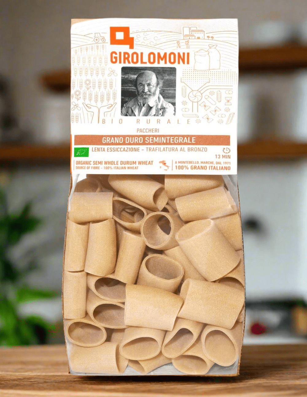 Paccheri BIO semi-integrali trafilatura ruvida - Girolomoni