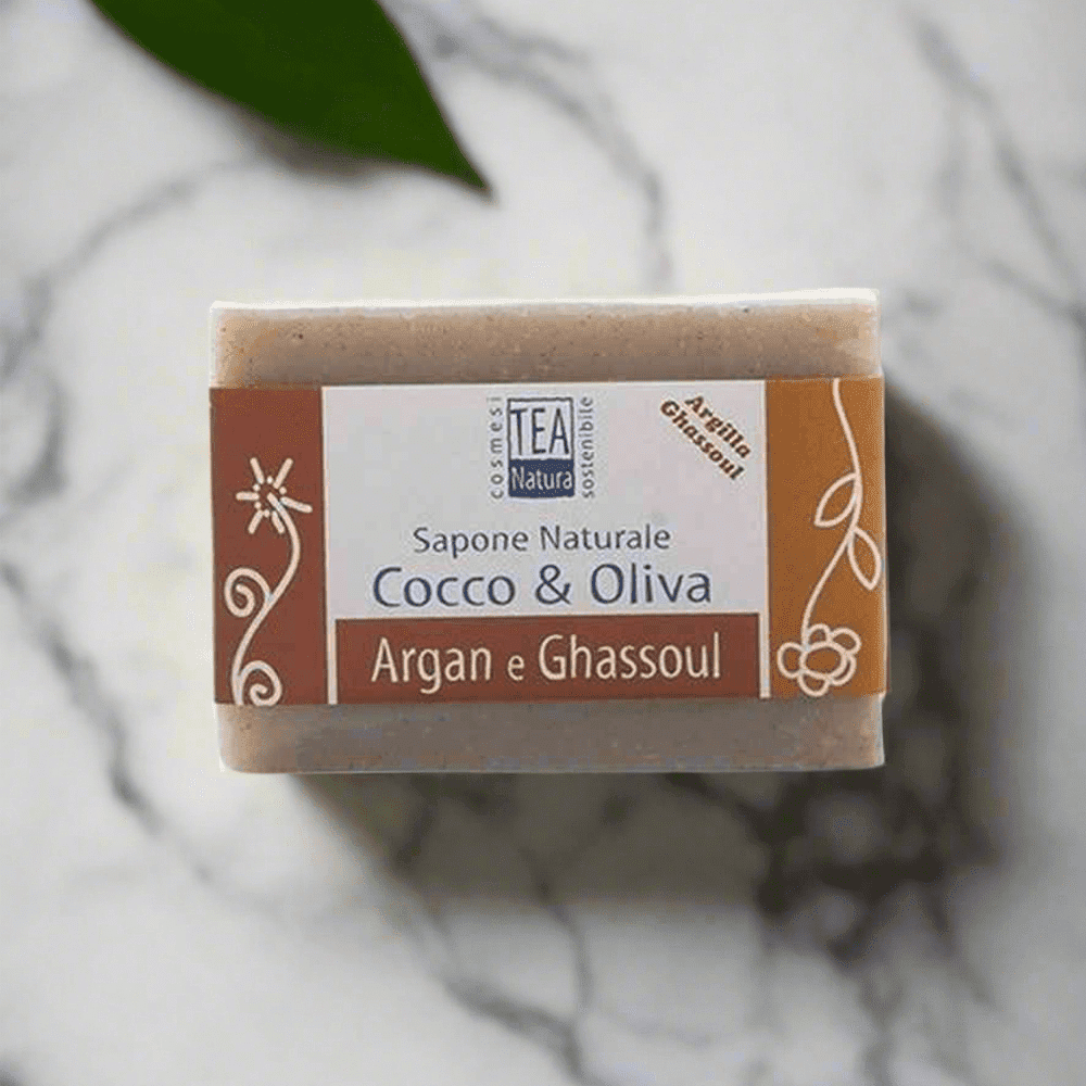 Natural Argan &amp; Ghassoul Soap - TeaNatura