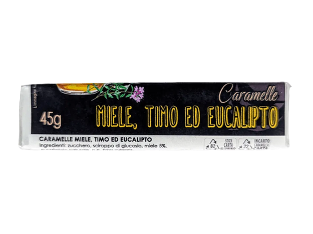 Caramelle Miele,Timo e Eucalipto stick - Apicoltura Roberto Arru