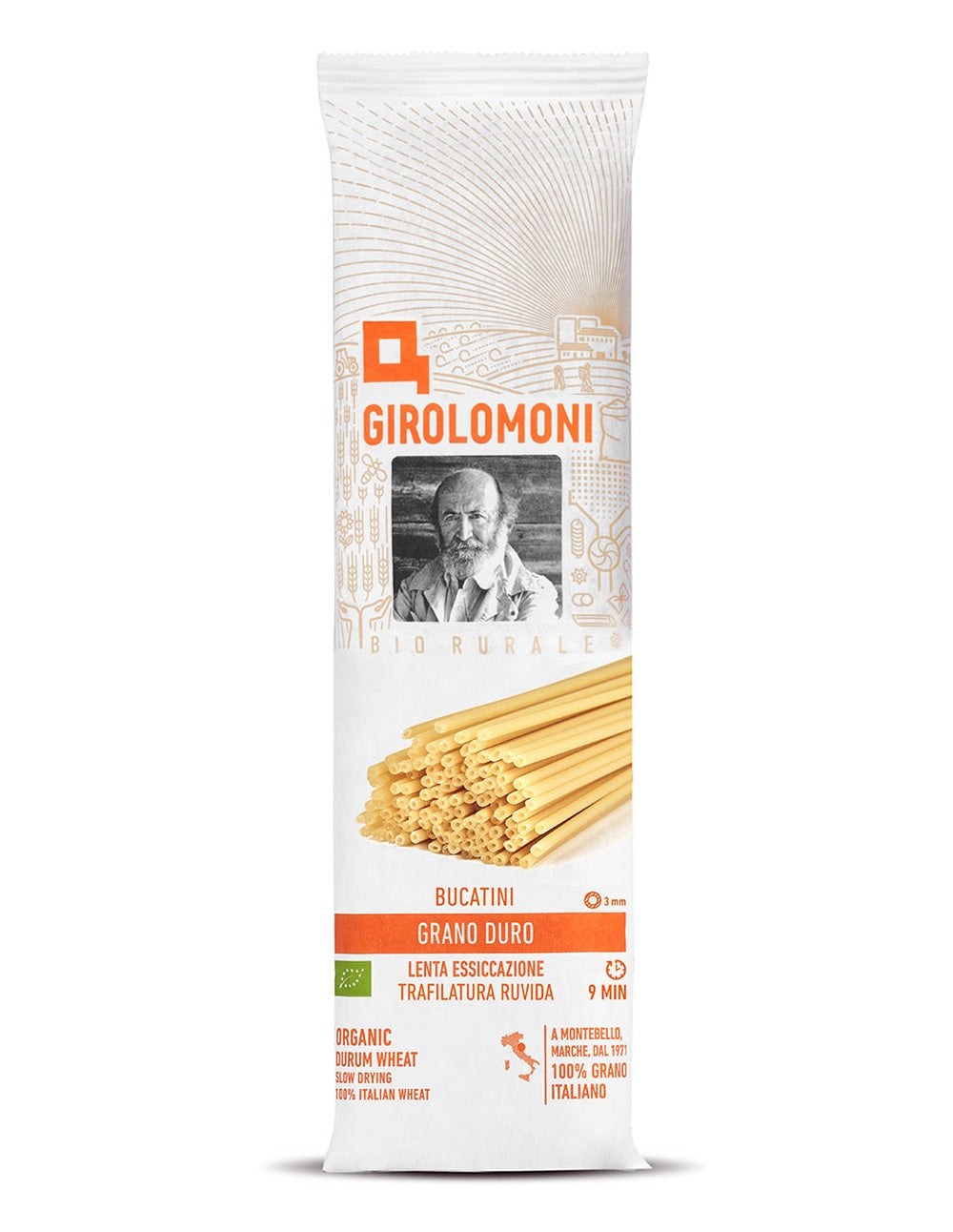 Organic Bucatini, Rough-Drawn - Girolomoni 