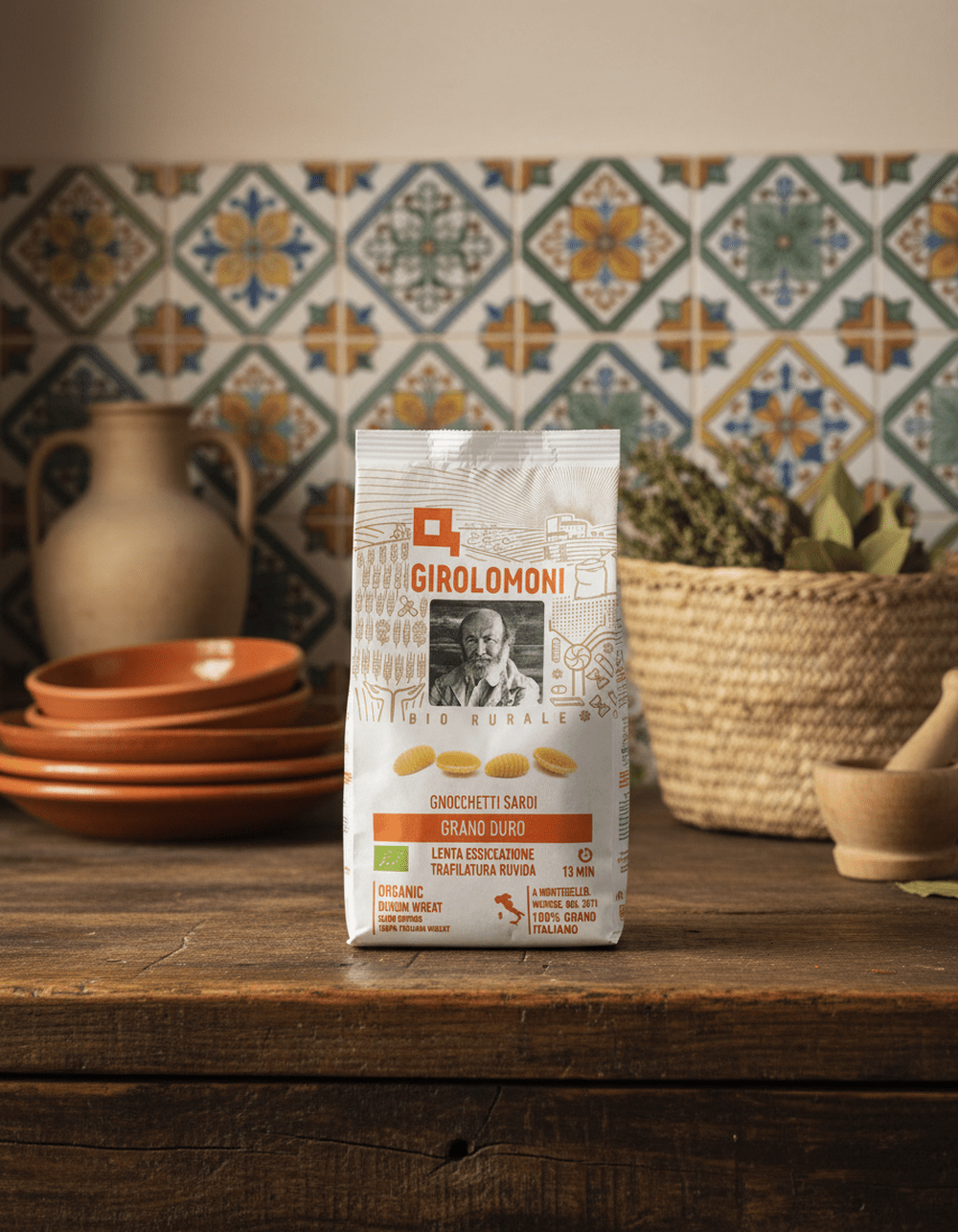 Organic Sardinian Gnocchetti Rough Drawing - Girolomoni