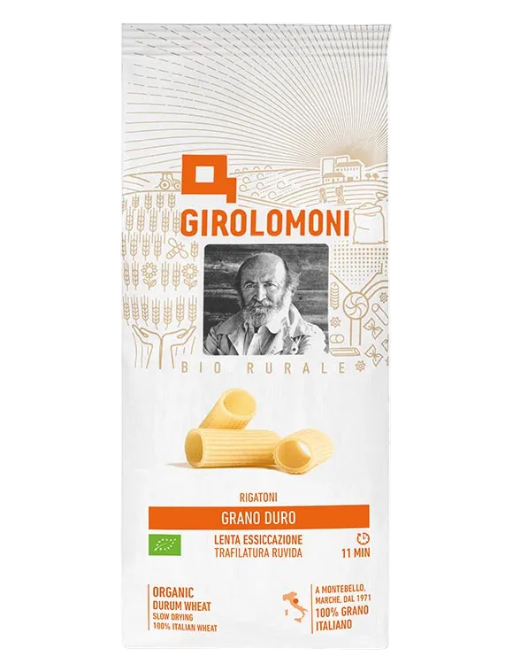 Bio-Rigatoni mit rauer Bronze gezogen - Girolomoni