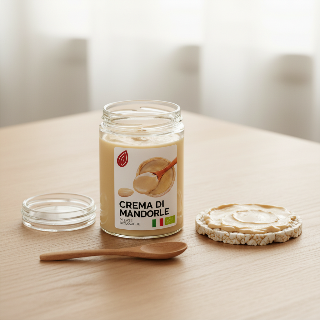 Crema di Mandorle Pelate Bio Italiane