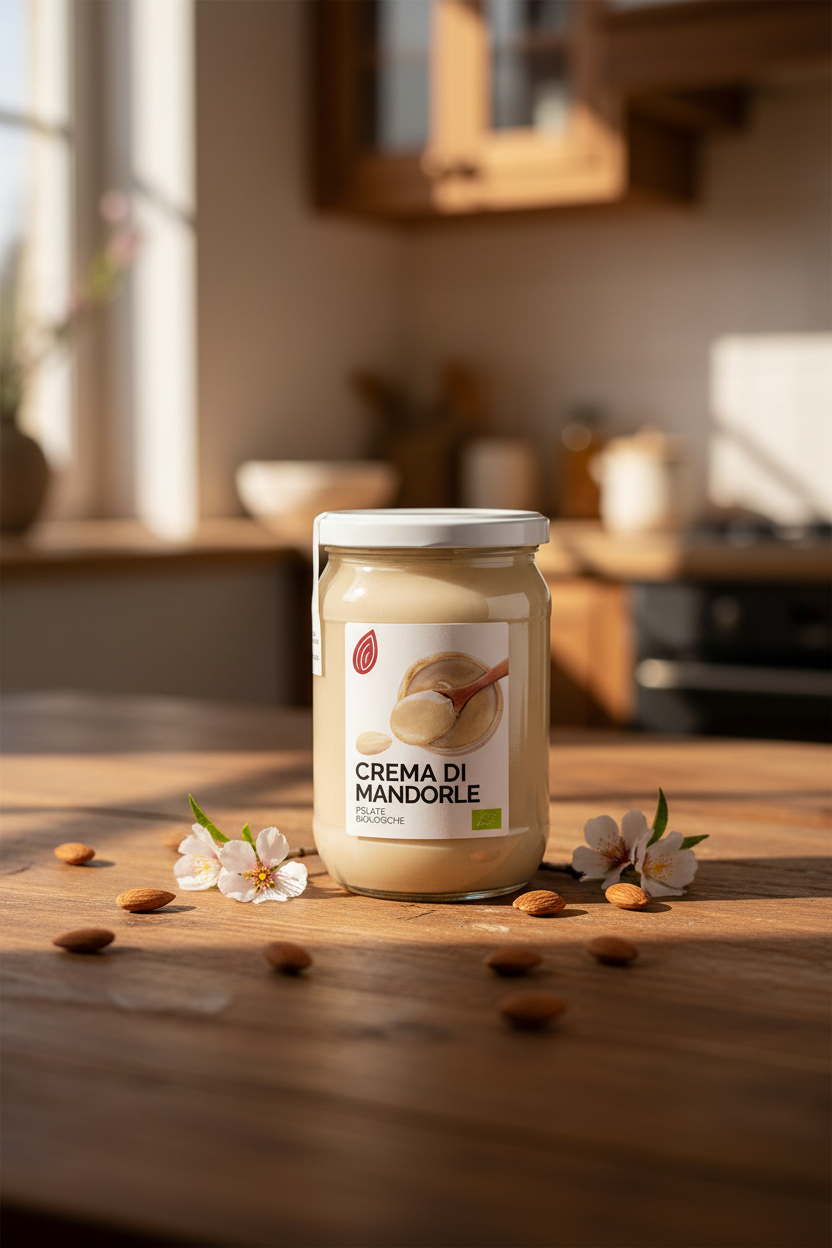 Crème d’amandes italiennes BIO décortiquées et grillées