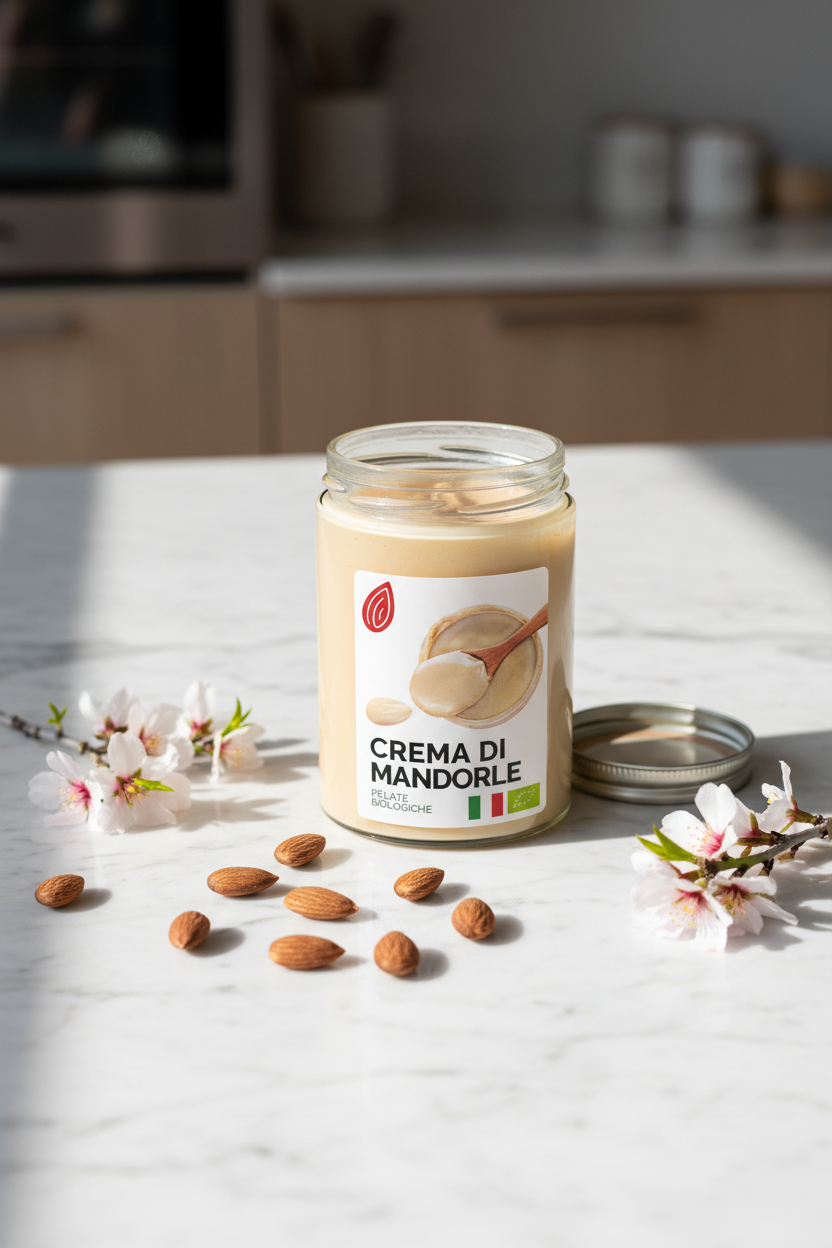 Crema di Mandorle Pelate Bio Italiane