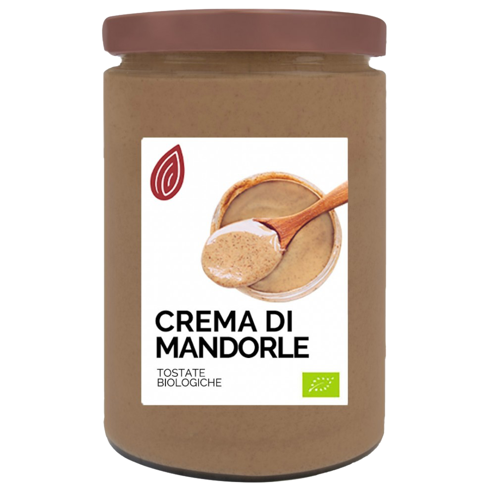 Bio-Mandelcreme aus gerösteten italienischen geschälten Mandeln