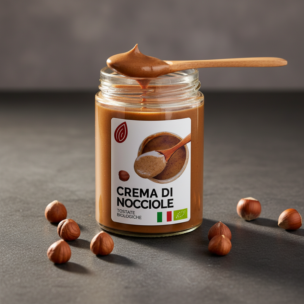 Crema di Nocciole Tostate Bio Italiane
