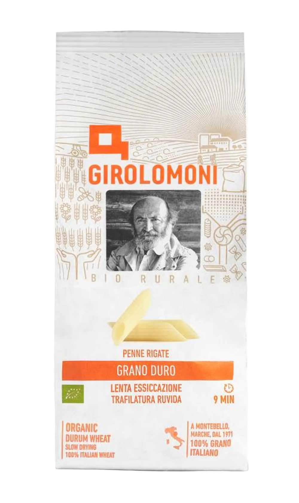 Penne rigate BIO con extrusión áspera - Girolomoni
