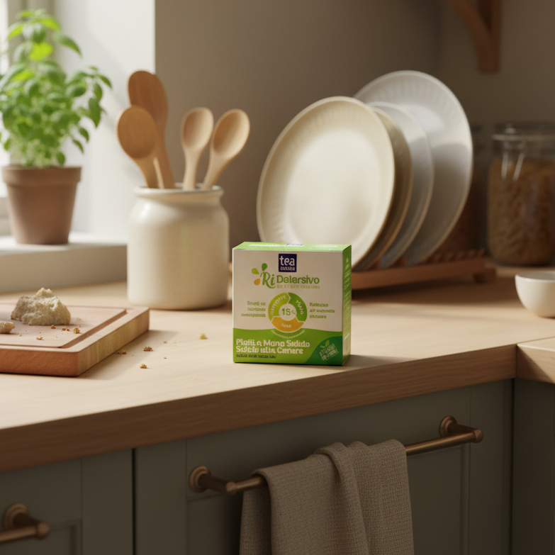 Re-Detergent Solid Hand Dish Soap with Ash - TeaNatura