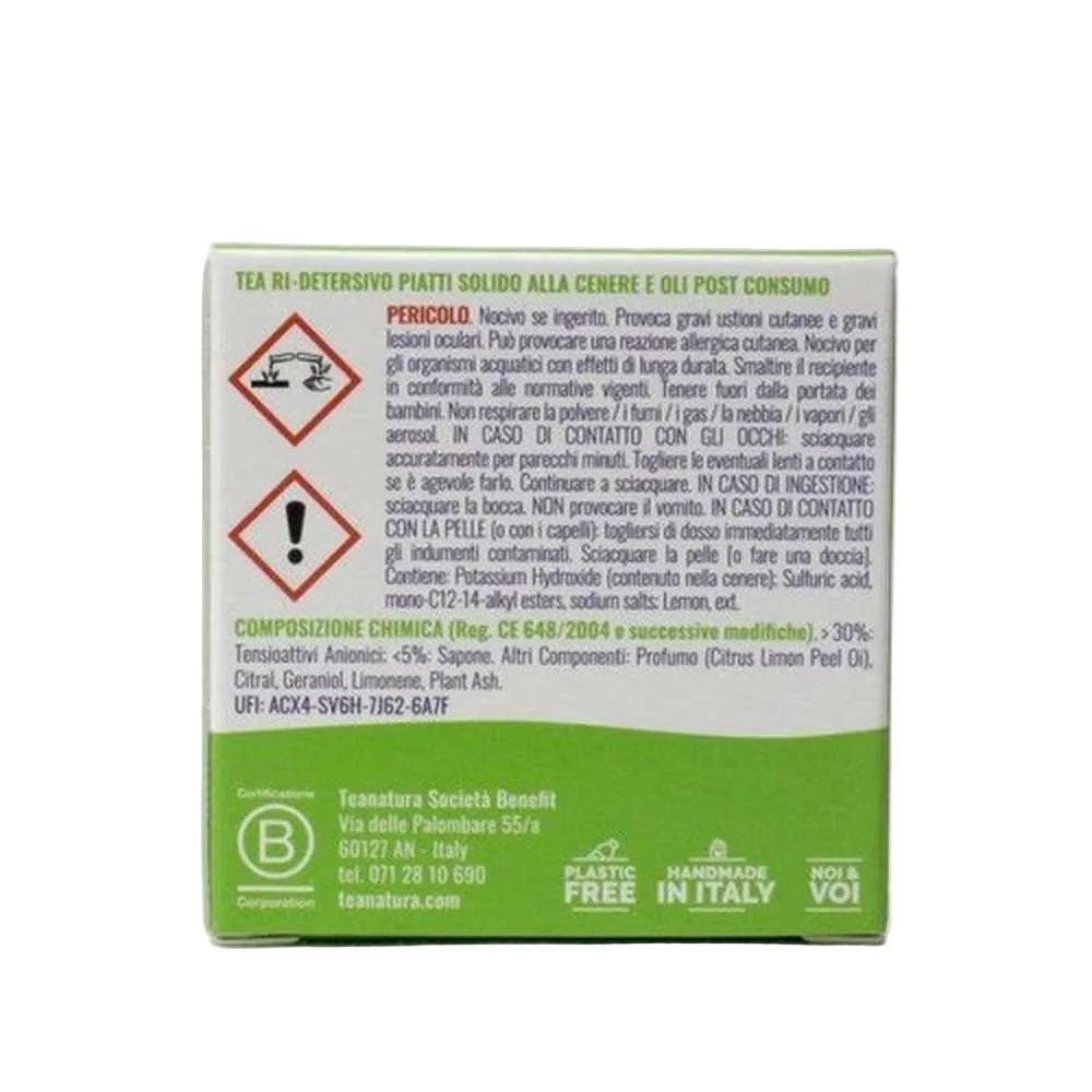 Re-Detergent Solid Hand Dish Soap with Ash - TeaNatura