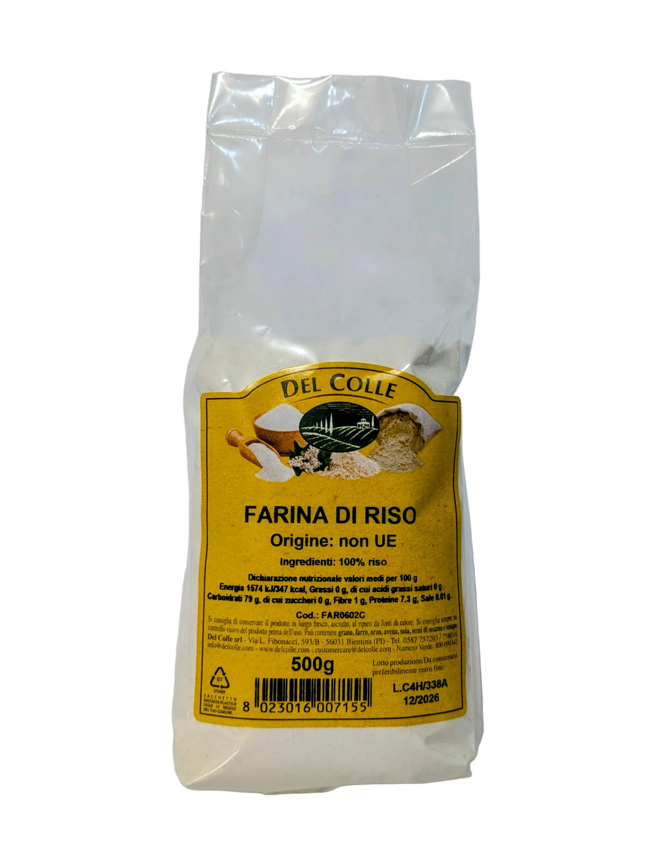 Arroz farinha Extra - Del Colle